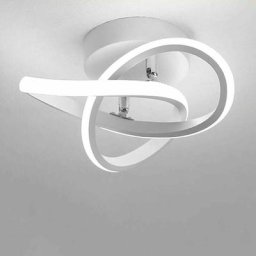 Plafonnier led Moderne, 22W Lampe de Plafond en Aluminium et Acrylique, Plafonnier led Design en