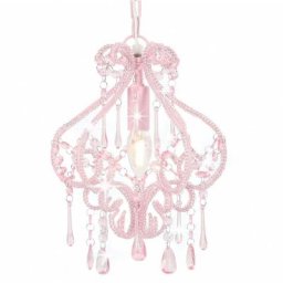 Maisonchic - Plafonnier Moderne | Lustre Luminaire avec perles Rose Rond E14 88834 - Rose