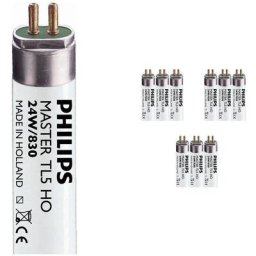 Philips - Lot 10x master TL5 ho 24W - 830 Blanc Chaud 55cm - 3000K - Blanc Chaud