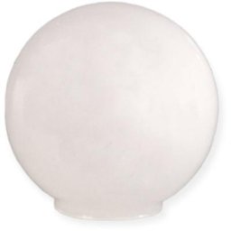 Abat-jour boule verre opale 14cm bouche 5cm