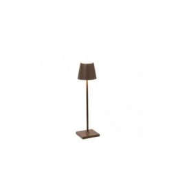 Zafferano - Poldina Pro Micro Corten lampe de table led rechargeable et dimmable