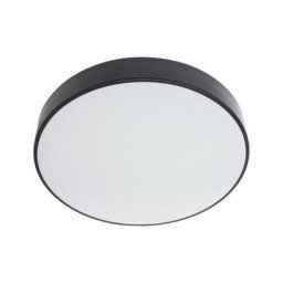 Plafonnier led intégrée rond noir IP44, 2200 Lumens, cct, Blanc chaud, Blanc neutre