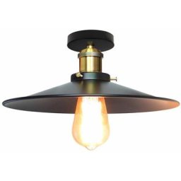 Vintage Plafonnier Industriel Retro en Métal Ø36cm Lustre Luminaire L'éclairage pour Chambre Salon