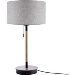 Paco Home - Lampe De Bureau Lampe De Chevet Hauteur 49 cm Design Scandinave Gris (Ø28 cm), Lampe de