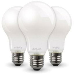 Lot de 3 Ampoules LED 7W Eq 60W Dépoli standard E27 Température de Couleur: Blanc neutre 4000K