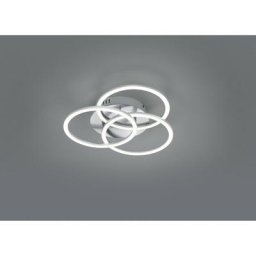 Plafonnier Circle Nickel mat 1x27W smd led - Gris
