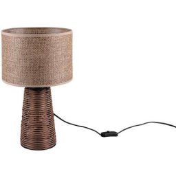 Trio Lighting - Lampe Straw Brun 1x40W E27 - Marron Bois Bronze Rouille