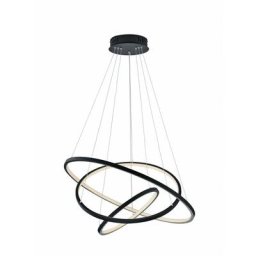 Lustre Ultramoderne rgb Led Anneaux Dimmable Aaron Anthracite Trio Lighting