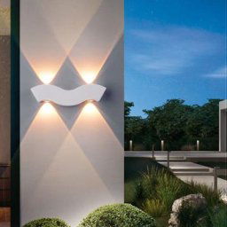 Nouvelle lampe murale à led étanche cour balcon clôture pilier lampe simple jardin créatif