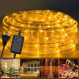 Tube lumineux led multicolore Extérieur étanche Chaîne lumineuse Lampe Décor 50M Blanc chaud