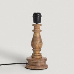 Iluzzia - Pied de Lampe à Poser en bois Chess illuzia Bois - Bois