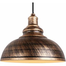 Suspension Industriel Vintages Ø29cm Rouille, Lustre Abat-jour Luminaire Style Vintage Rétro Simple