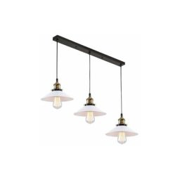 Suspension Luminaire 3 Têtes E27 Luminaires en Métal Fer , Lustre Abat-jour Lampes Suspendus