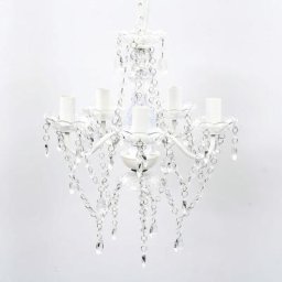 Lustre 5 ampoules Transparent Vidaxl Transparent