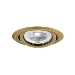 Kanlux - Support Spot Encastrable Rond Orientable 15° argus Laiton Mat