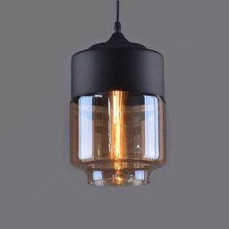Suspension Design Cylindre Style Retro Vintage Contemporain , Lustre Abat-jour en Verre Corde