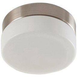 Plafonnier Salle De Bain à intensité variable 'Amilia' en métal pour salle de bain - blanc, nickel