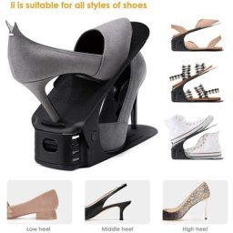 Dyhf - 30 porte-chaussures Support Chaussures étagère à chaussures réglable ensemble Réglables