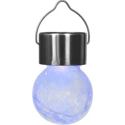 Koopman International - Lampe Solaire 9cm - Lampe Solaire à Suspendre Led Multicolore - Lampe Boule