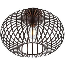 Plafonnier à intensité variable 'Nahele' en métal pour salon & salle à manger - brun café