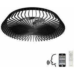 Plafonnier ventilateur Himalaya Noir 1 ampoule 18,6cm - Noir