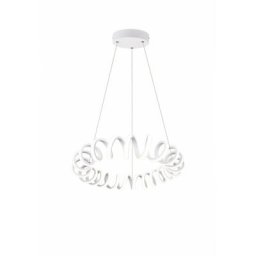 Suspensions Curl Blanc Mat 1x33W smd led - Blanc