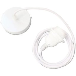 Base pour plafonnier - 2 Mètres Blanc - Métal, Plastique - Blanc