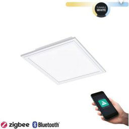 Eglo - Plafonnier led salobrena-z Blanc l: 30 b: 30 h: 5cm dimmable 2700-6500K avec fonction