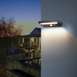 Applique Led solaire exterieur pulsar - Détecteur de mouvements - 3 modes d'éclairage 75 à 600