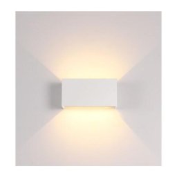 Applique murale extérieure pour balcon étanche super lumineuse led haut et bas double tête 12W blanc