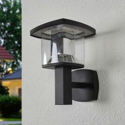 Lindby - led Applique extérieure 'Askan' en inox - noir, transparent