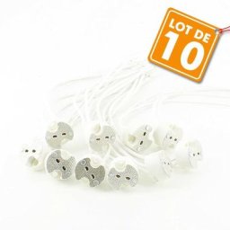 Lot de 10 Douilles MR16 GU5.3 Céramique Halogène ou LED