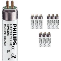 Philips - Lot 10x master TL5 he 35W - 865 Lumière du Jour 145cm - 6500K - Lumière du Jour