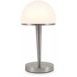 B.k.licht - Lampe de table abat-jour verre graduable par variateur tactile intégré dimmable E14