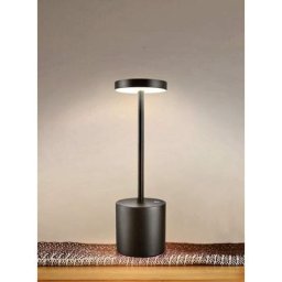 Lampe de table sans fil LED, petite lampe de bureau en métal rechargeable, 2 niveaux de gradation,