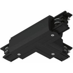 Prorail3 T-Connector Droit Max. 3.680W 230V Noir métal noir, plastique