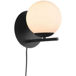 Trio Lighting - Applique Pure Noir mat 1x28W E14 - Noir
