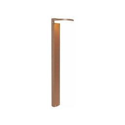 Qazqa - esmee - led Lampe sur pied extérieur Moderne - 1 lumière - l 16 cm - Brun rouille - Moderne