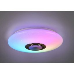 Led ceiling light music speaker white with bluetooth rgb speaker and multifunction remote control