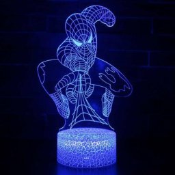 Veilleuse Veilleuse 3D super héros Jouet Spiderman pour garçon Veilleuse pour fête de Noël ou
