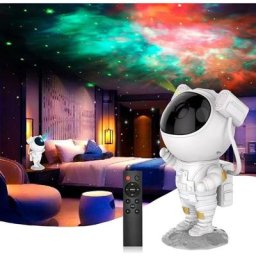 Linghhang - Veilleuse - Lumière de projection d'étoile d'astronaute, plafonnier led nébuleuse avec