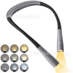 Leisei - led Neck Reading Light, Book Light for Reading in Bed, 3 Colors, 6 Brightness Levels