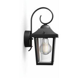 Philips - buzzard Applique murale extérieure max.1x60W E27 - Noir