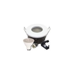 Spot Led salle de bain IP65 Blanc 6W rendu 50W 120 Blanc chaud 230V.