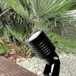 Spot piquet extérieur led cob 11W noir blanc-chaud-3500k