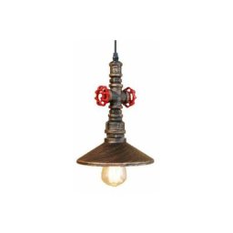 Rétro Suspension Lustre Industrielle Lampe de Plafond de Tuyau d'eau