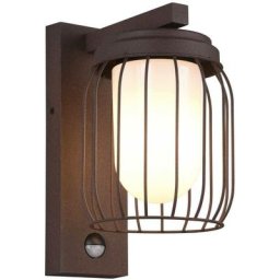 Trio - Applique outdoor IP44 Tuela capteur de mouvement - Rouille