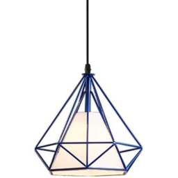 Stoex - Suspension luminaire Lustre Abat-jour Industrielle forme Diamant, Lampe de Plafond en Métal