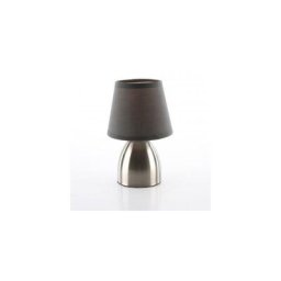 Achat Utile - Lampe de chevet touch pied en métal abat jour gris