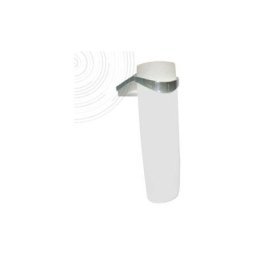 Ondee - Applique led mary - 115mm - abs chromé et polycarbonate - Blanc opaque - Gris